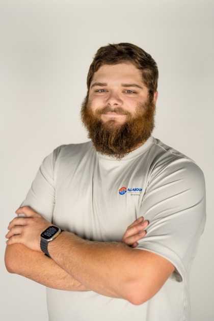 Landon Graham, HVAC service technician at All Around Heating & Cooling